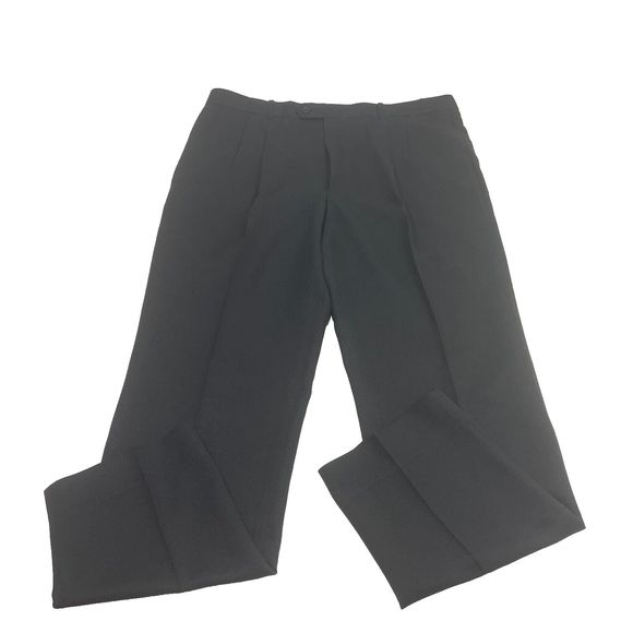 2 Pair's Of Men's‎ Bonelli one Black & one Dark Blue Pinstripe Dress Pants 39R - Picture 2 of 16